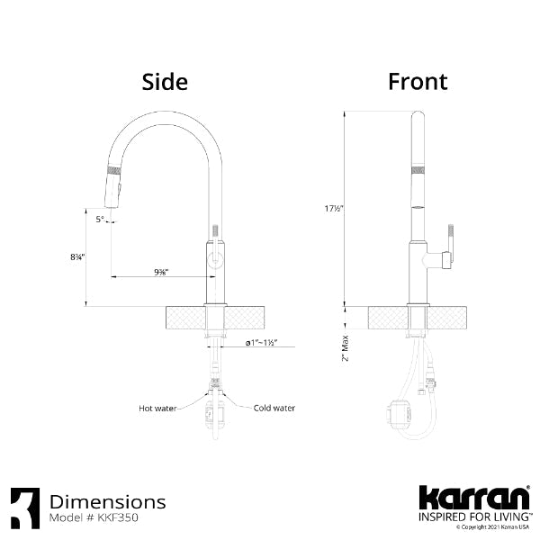 Lagrange Single Hole Single Handle Pull-Down Sprayer Kitchen Faucet In Matte Black
