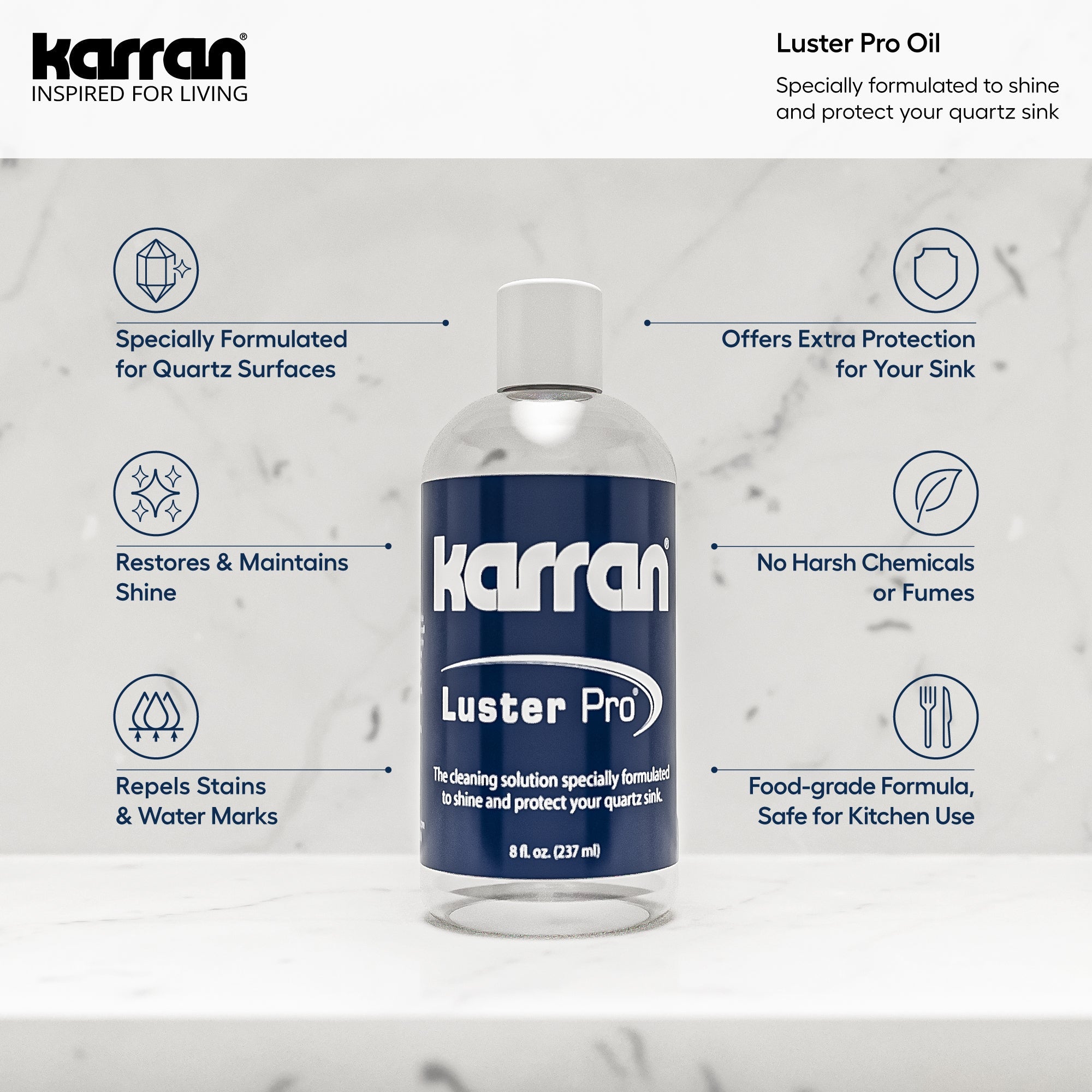 8 Fl. Oz Quartz/Granite Sink Cleaner