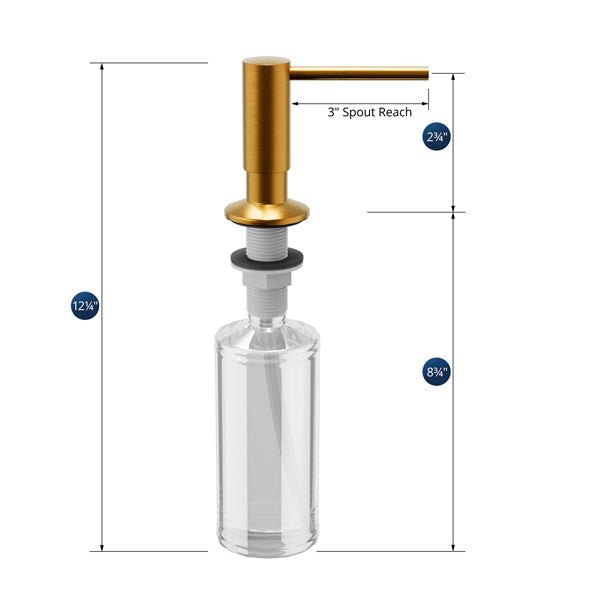 Soap/Lotion Dispenser In Gold