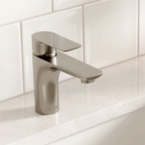 Kayes Single Hole Single Handle Bathroom Faucet with Matching Pop-up Drain In Stainless Steel