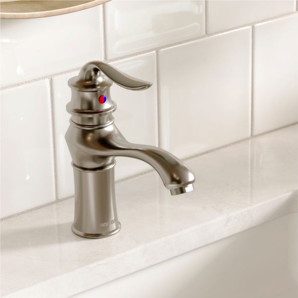 Dartford Single Hole Single Handle Bathroom Faucet with Matching Pop-up Drain In Stainless Steel