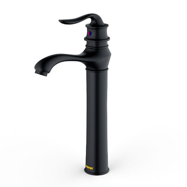 Dartford Single Hole Single Handle Bathroom Faucet with Matching Pop-up Drain In Matte Black