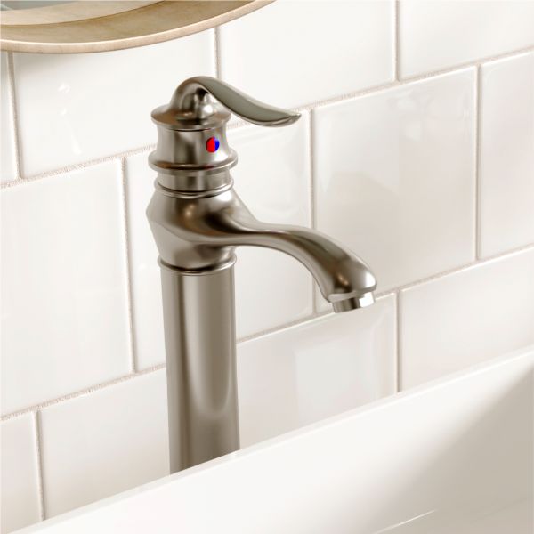 Dartford Single Hole Single Handle Bathroom Faucet with Matching Pop-up Drain In Stainless Steel