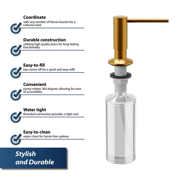Soap/Lotion Dispenser In Gold