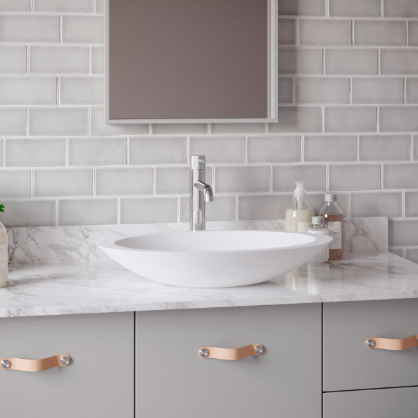 Tryst Single Hole Single Handle Bathroom Faucet with Matching Pop-up Drain In Chrome