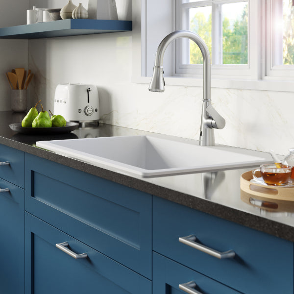 Kadoma Single Hole Single Handle Pull-Down Sprayer Sensor Kitchen Faucet In Stainless Steel