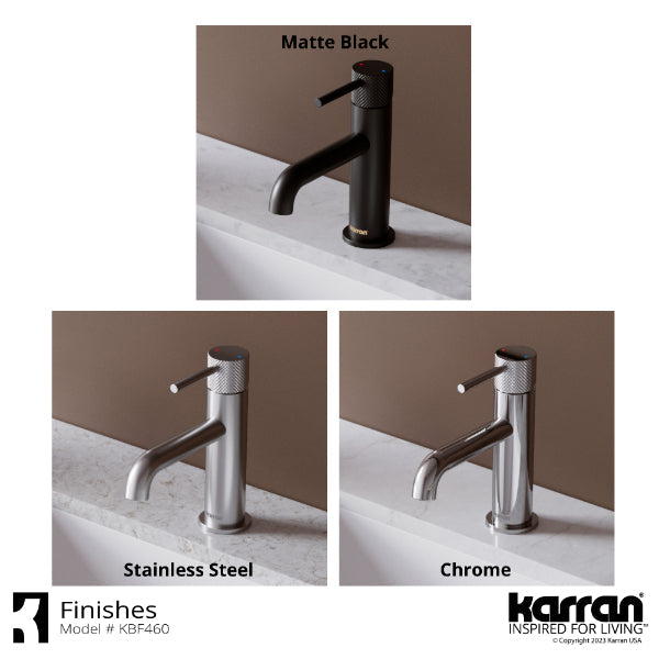 Tryst Single Hole Single Handle Bathroom Faucet with Matching Pop-up Drain In Chrome