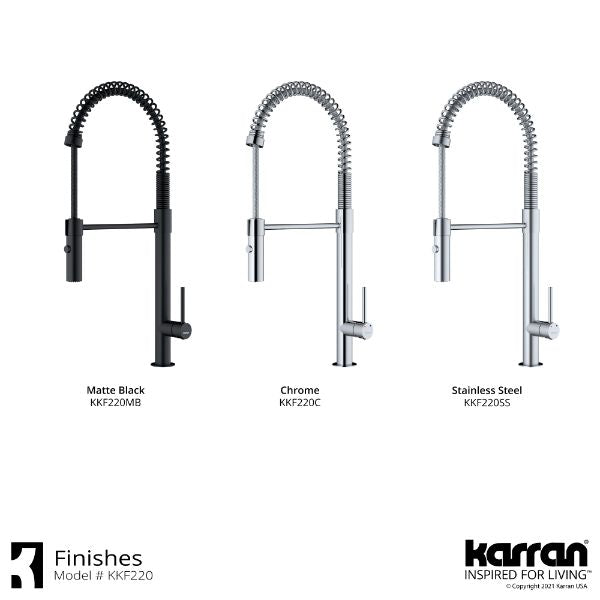 Bluffton Single Hole Single Handle Pull-Down Sprayer Kitchen Faucet In Chrome