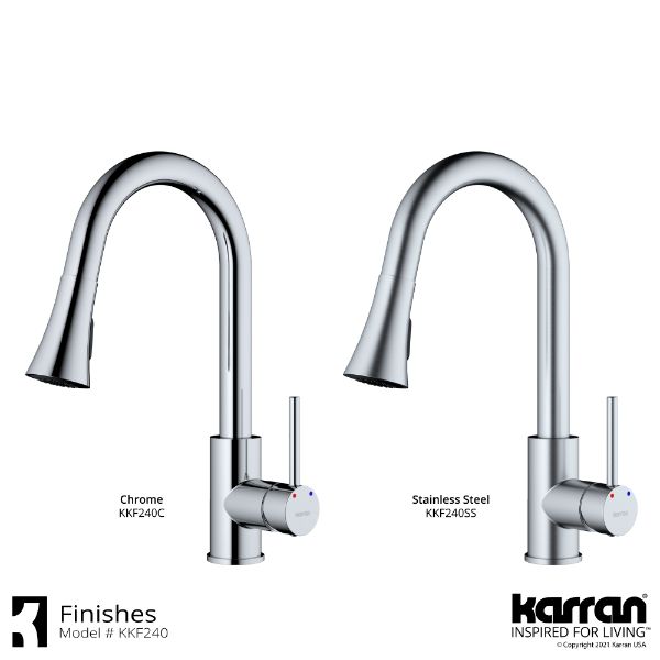 Weybridge Single Hole Single Handle Pull-Down Sprayer Kitchen Faucet In Chrome