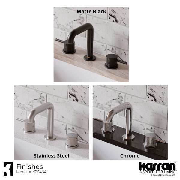 Tryst Widespread Three-Hole 2-Handle Bathroom Faucet with Matching Pop-up Drain In Chrome