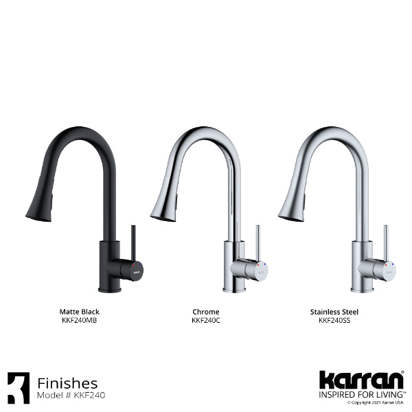 Weybridge Single Hole Single Handle Pull-Down Sprayer Kitchen Faucet In Matte Black