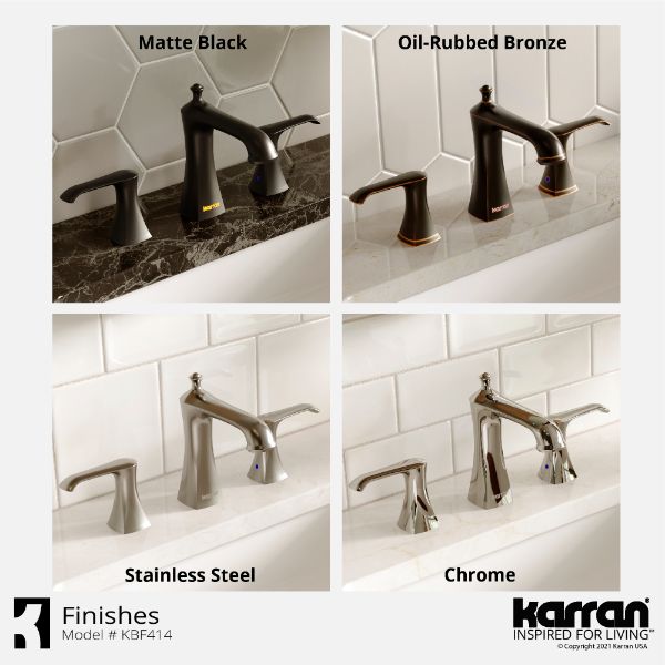 Woodburn Widespread Three-Hole 2-Handle Bathroom Faucet with Matching Pop-Up Drain In Stainless Steel