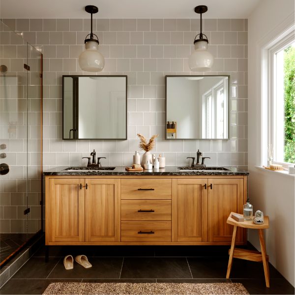 Woodburn Two-Hole 2-Handle Bathroom Faucet with Matching Pop-Up Drain In Oil-Rubbed Bronze