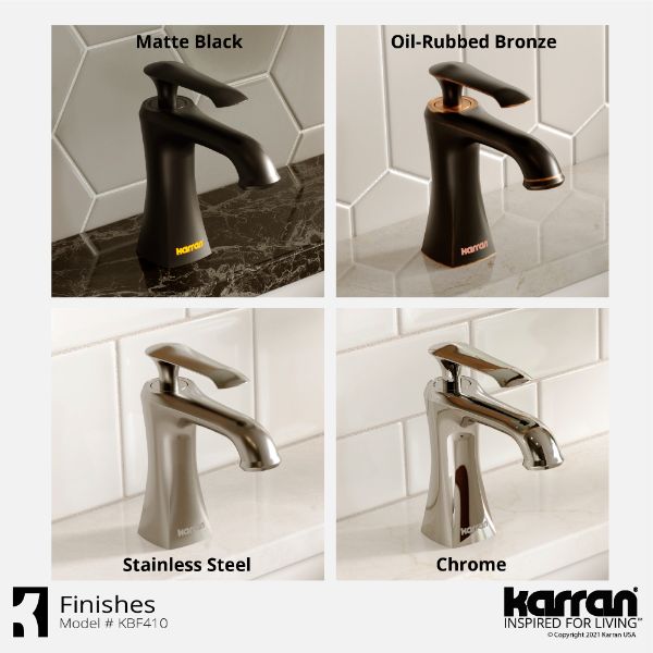 Woodburn Single Hole Single Handle Bathroom Faucet with Matching Pop-Up Drain In Stainless Steel