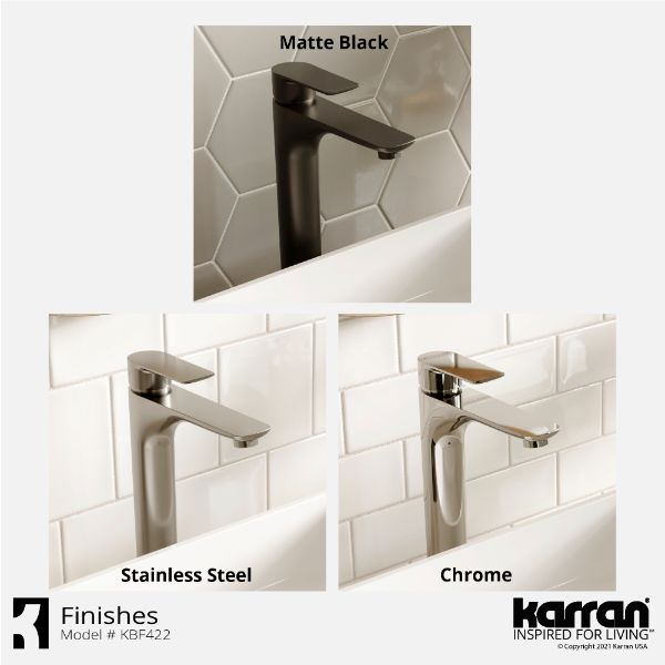 Kayes Single Hole Single Handle Bathroom Faucet with Matcing Pop-up Drain In Chrome