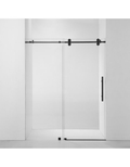 Frameless Shower Door (10mm) Tempered Glass 60"W x 76"H Brushed Nickel