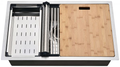 32" Handmade Workstation Undermount Sink R10 18G - 32" x 18" x 10"