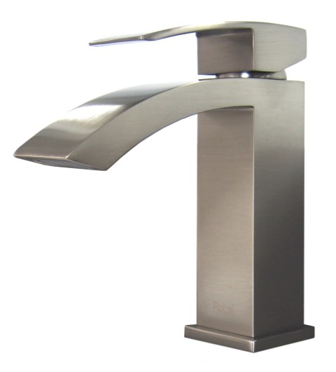 Ratel Single Handle Bathroom Faucet 6 3/10" x 6 2/3" Brushed Nickel