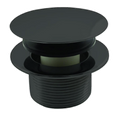 Bath Tub Pop Up Drain with Overflow Hole Matte Black