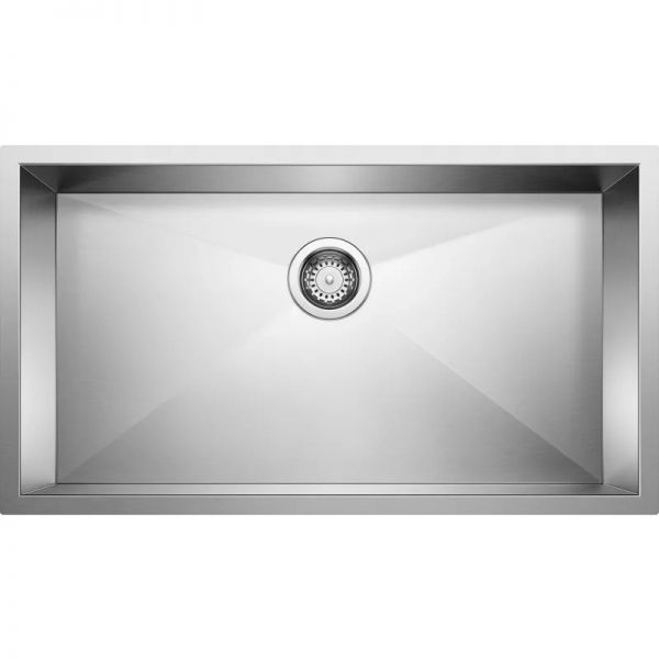 32" Single Handmade Undermount Stainless Steel Sink R0 18G - 32" x 19" x 10"