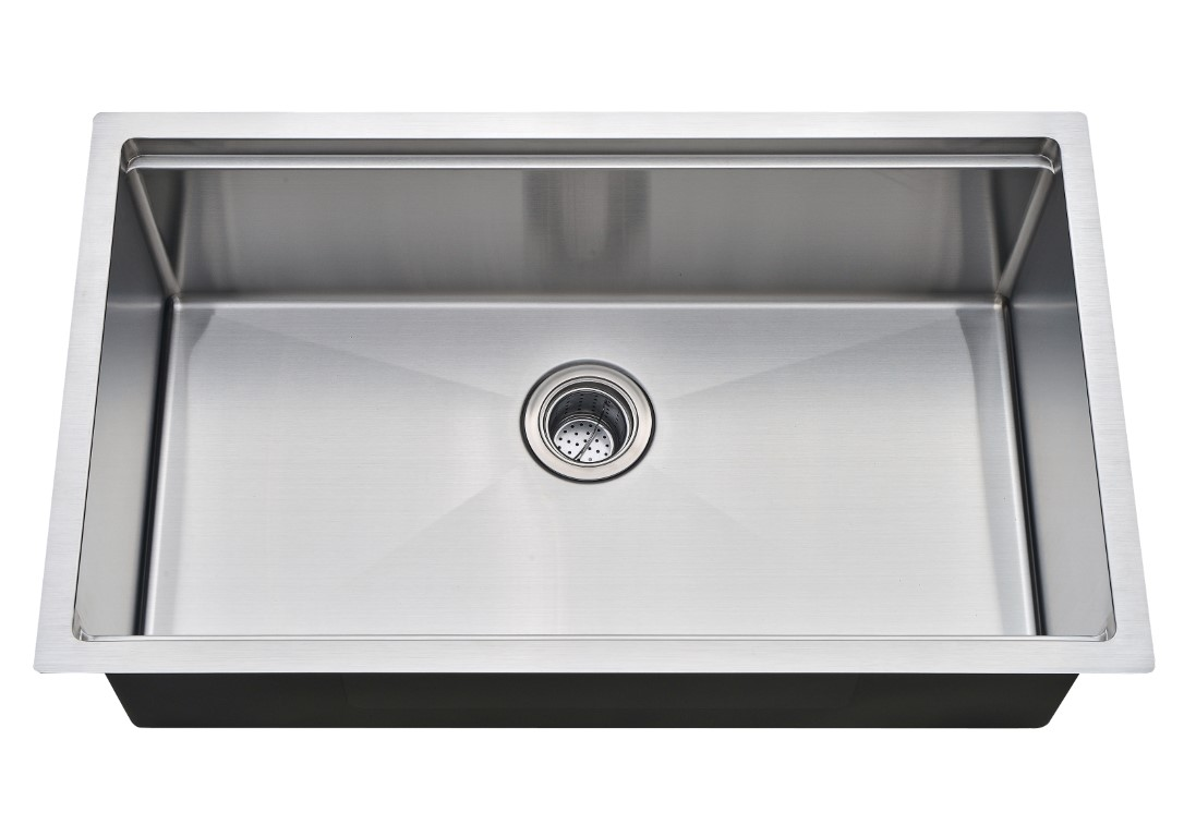 30" Handmade Workstation Undermount Stainless Steel Sink R10 18G - 30" x 18" x 10" with Accessories