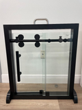 Shower Glass Door 4 Wheel Display