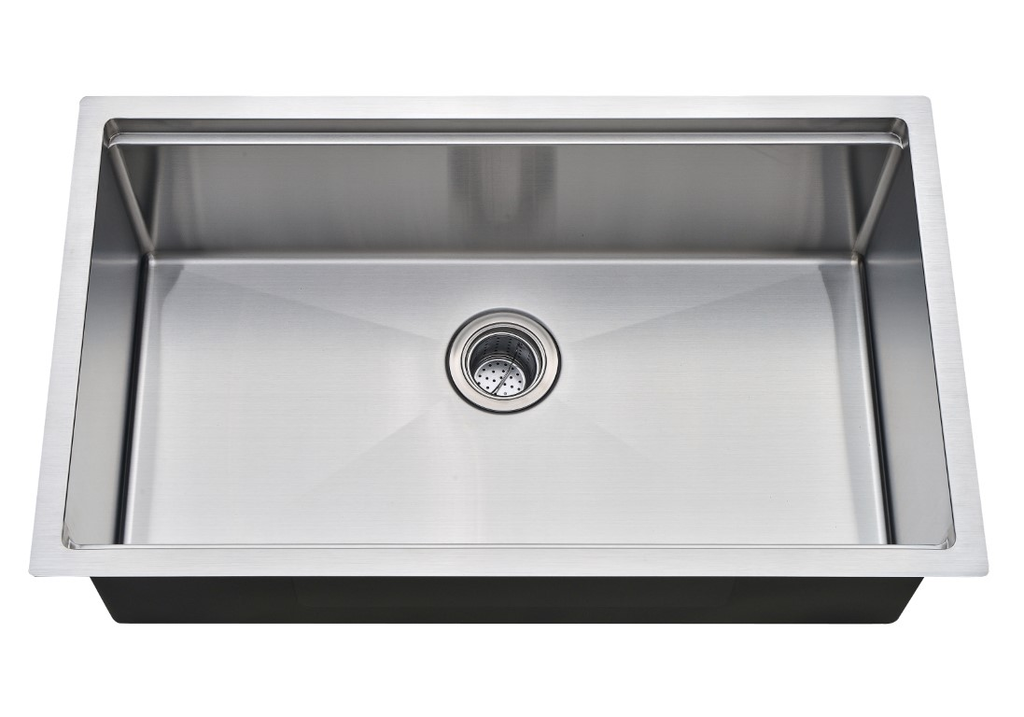 30" Handmade Workstation Undermount Sink R10 18G - 30" x 18" x 10"