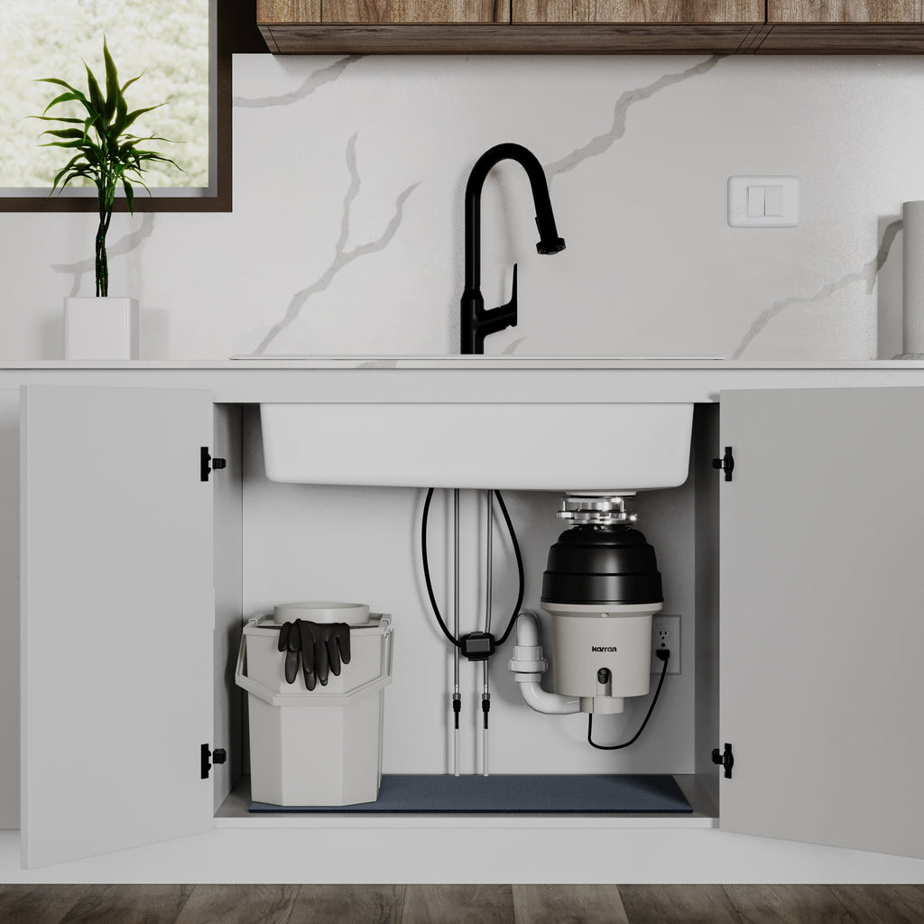 3/4 HP Continuous Feed Garbage Disposal for Kitchen Sinks with Power Cord and Accessories Included