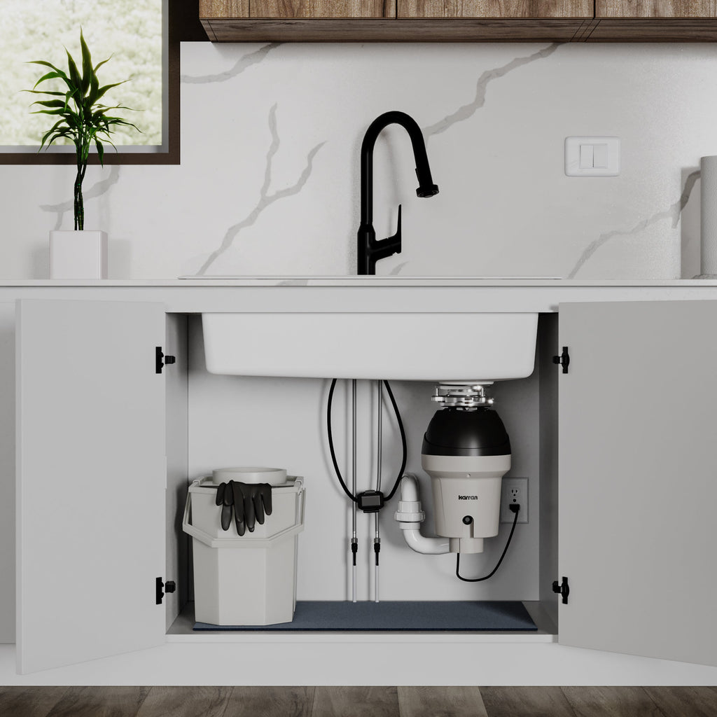 1-1/4 HP Continuous Feed Garbage Disposal for Kitchen Sinks with Power Cord and Accessories included