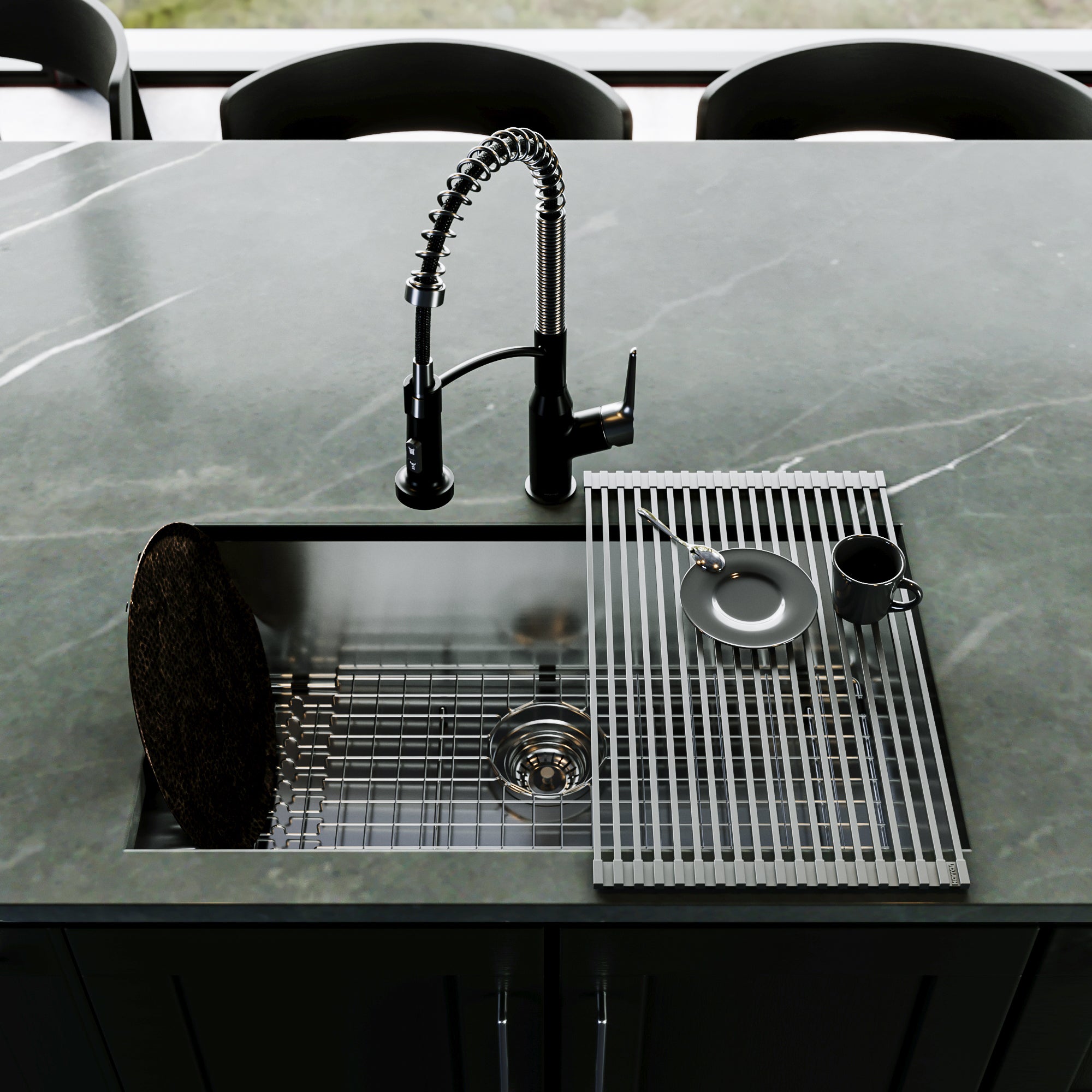Fusion 31" Undermount 18 Gauge Single Bowl Stainless Steel Sink with Accessories