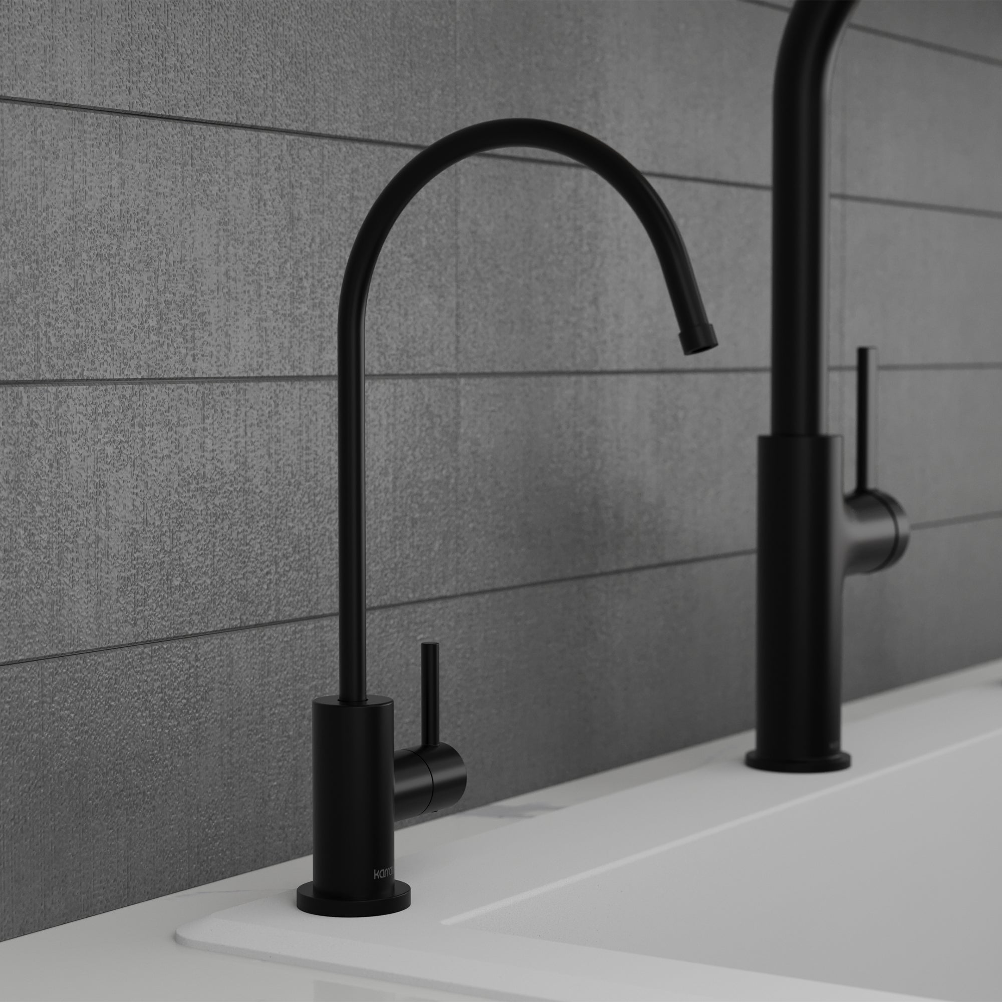 Kestrel Single Handle Beverage Faucet In Matte Black