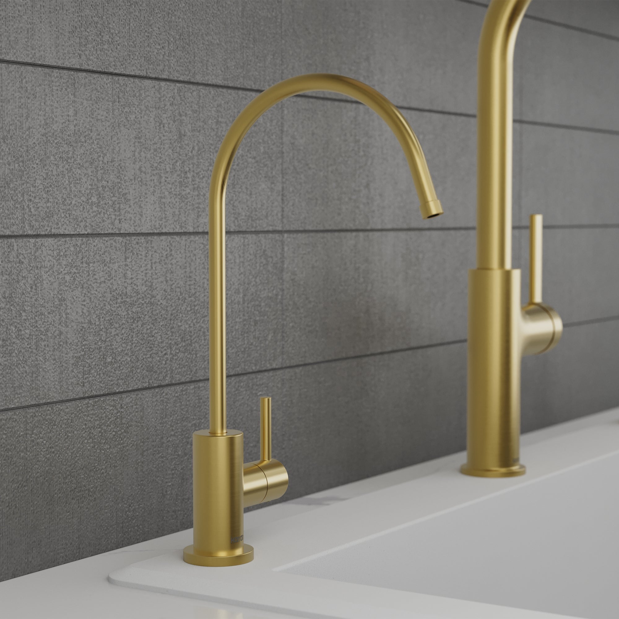 Kestrel Single Handle Beverage Faucet In Spot-Free Brushed Gold