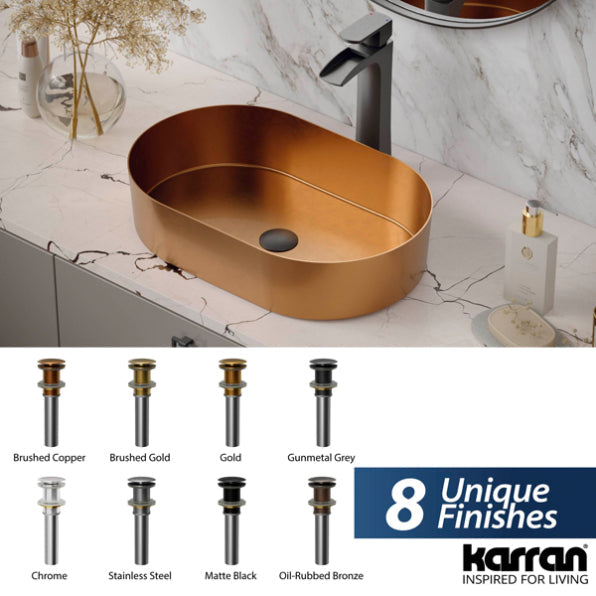 Pop-Up Bathroom Sink Drain In Oil-Rubbed Bronze