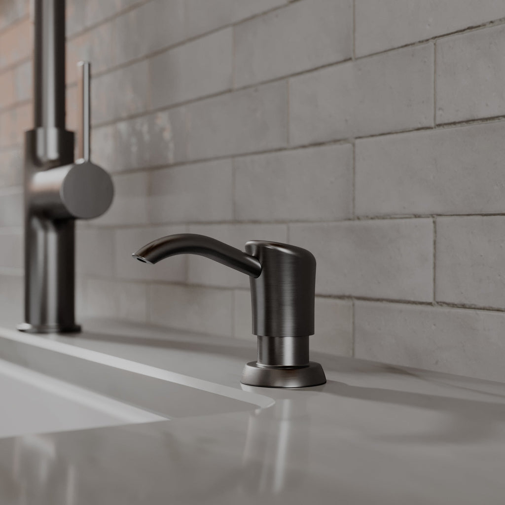 Karran SD45 Soap Dispenser In Spot-Free Gunmetal Grey