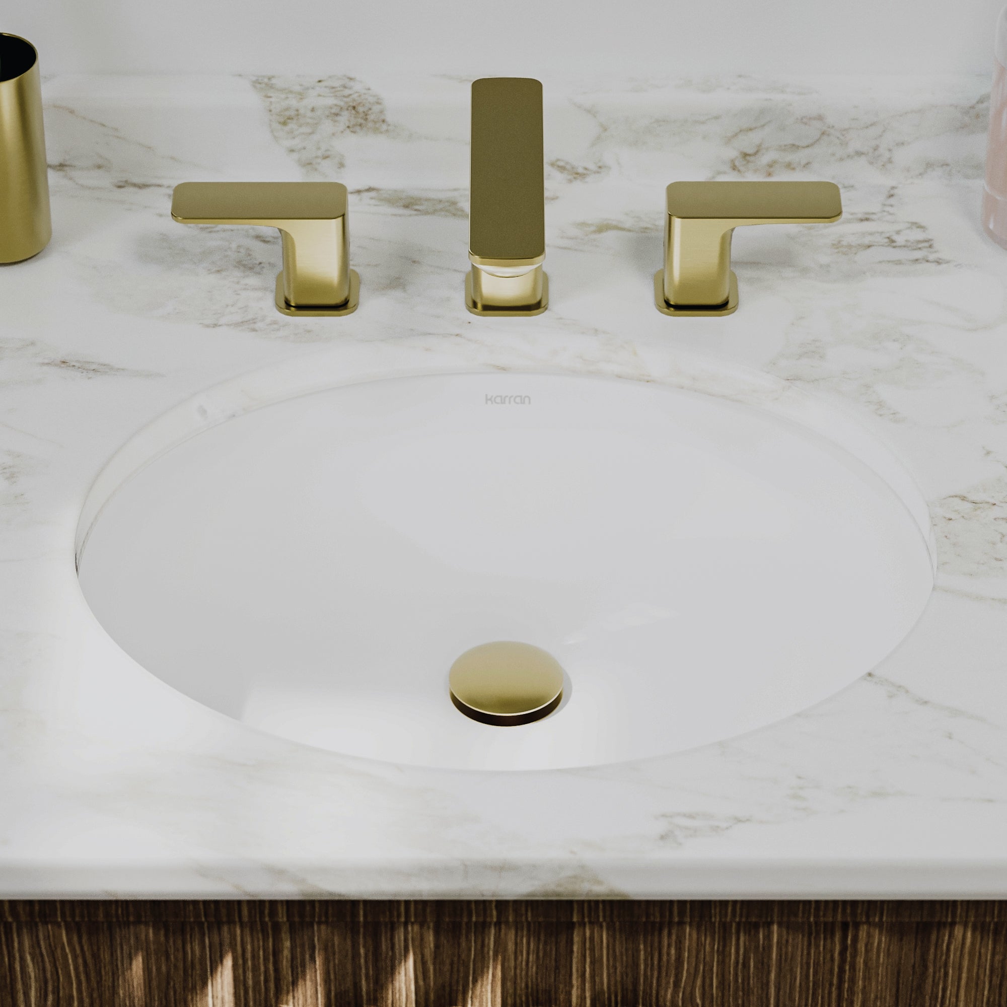 Valera 19" Oval Undermount Vitreous China Bathroom Sink In White