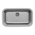 30-7/8" Seamless Undermount Large Single Bowl Stainless Steel Kitchen Sink