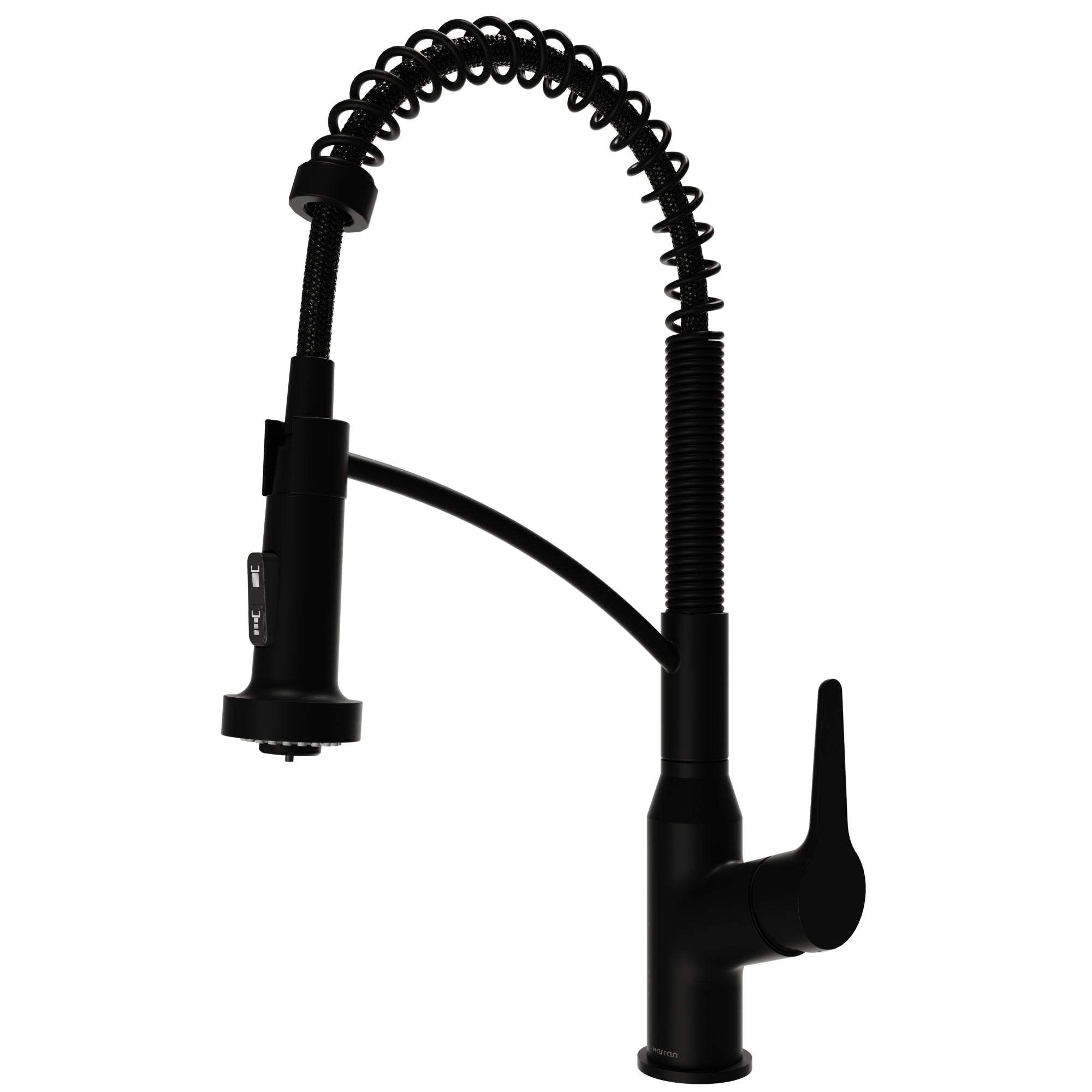 Scottsdale Single Hole Single Handle Pull-Down Sprayer Kitchen Faucet In Matte Black