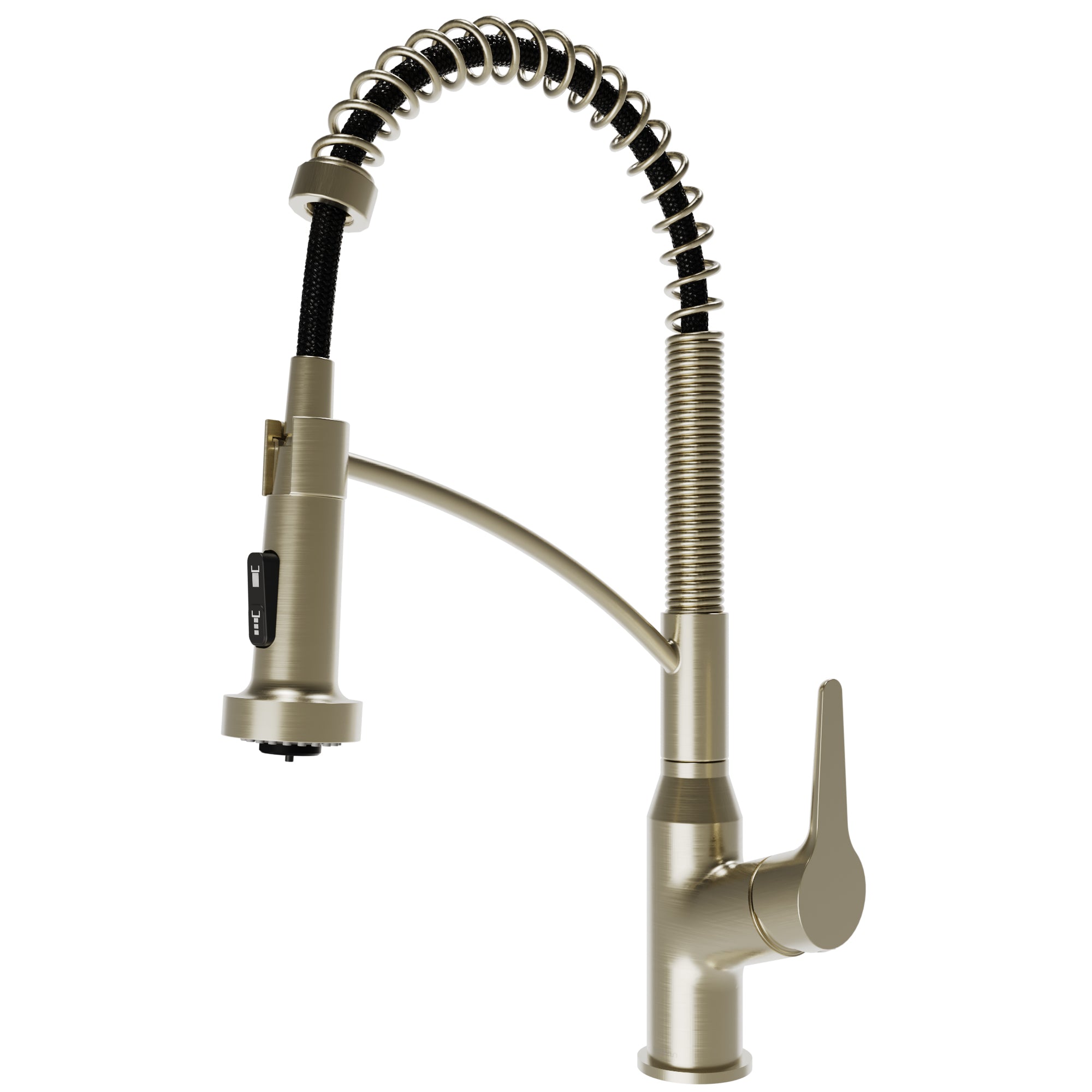 Scottsdale Single Handle Pull-Down Sprayer Commercial Style Kitchen Faucet In Spot-Free Champagne Bronze