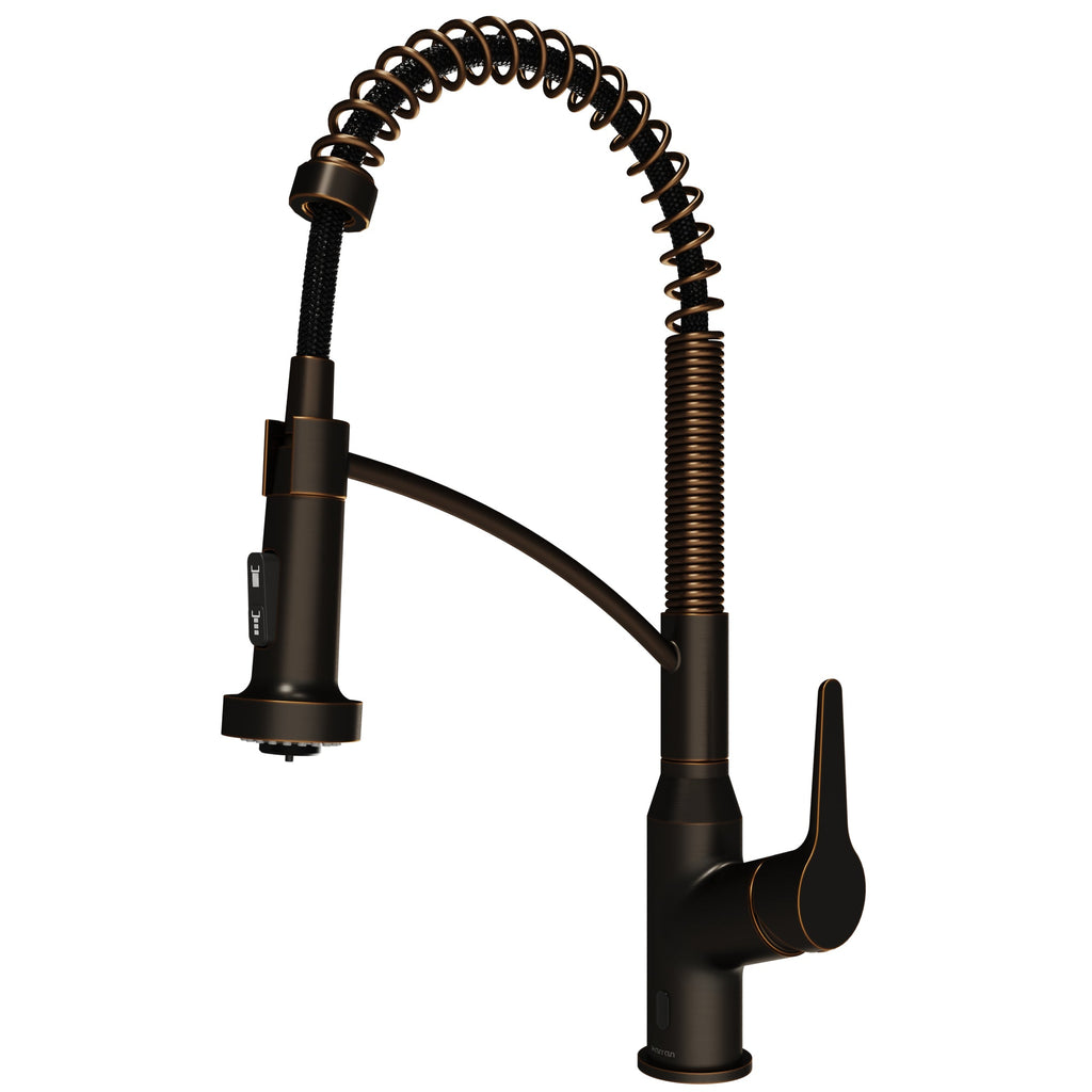 Scottsdale Single Handle Pull-Down Sprayer Touchless Kitchen Faucet In Oil-Rubbed Bronze