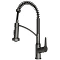 Scottsdale Single Handle Pull-Down Sprayer Touchless Kitchen Faucet In Spot-Free Gunmetal Grey