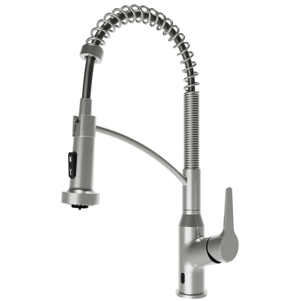 Scottsdale Single Handle Pull-Down Sprayer Touchless Kitchen Faucet In Spot-Free Stainless Steel