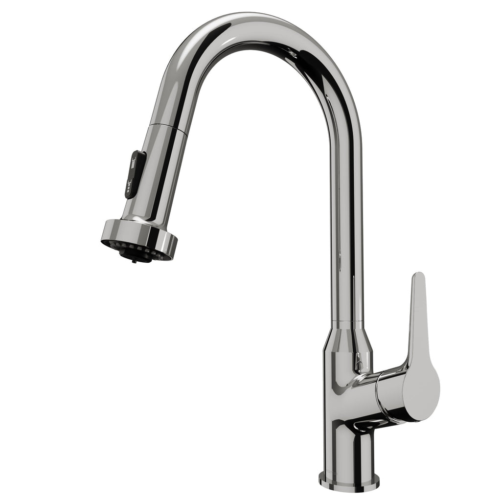 Scottsdale Single Handle Pull-Down Sprayer Kitchen Faucet In Chrome