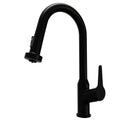 Scottsdale Single Hole Single Handle Pull-Down Sprayer Kitchen Faucet In Matte Black
