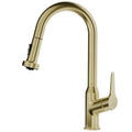 Scottsdale Single Handle Pull-Down Sprayer Kitchen Faucet In Spot-Free Brushed Gold