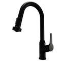 Scottsdale Single Handle Pull-Down Sprayer Kitchen Faucet In Matte Black