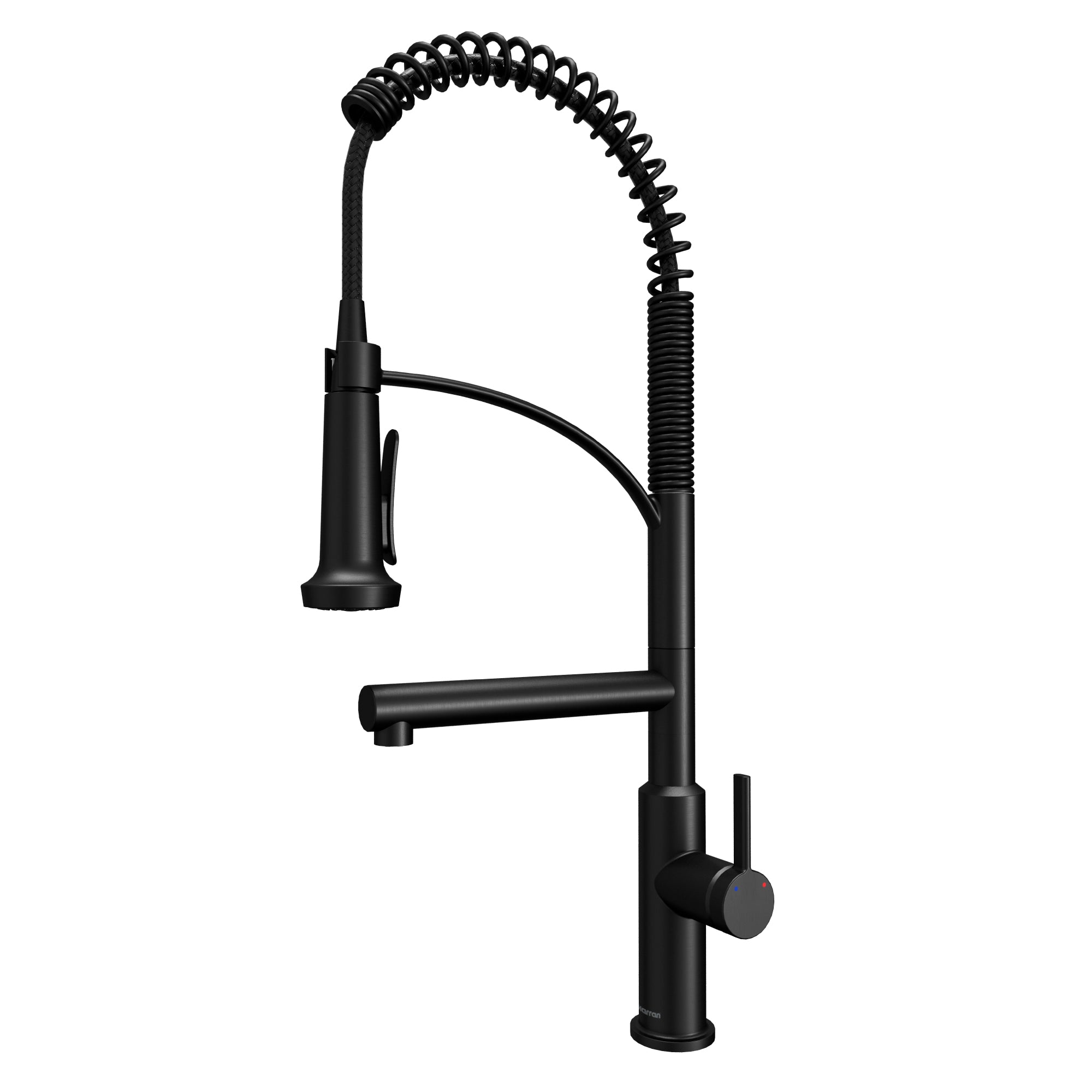 Adlington Single Hole Single Handle Pull-Down Sprayer Kitchen Faucet In Matte Black