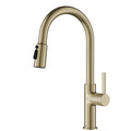 Stalbridge Single Handle Pull-Down Sprayer Kitchen Faucet In Spot-Free Champagne Bronze
