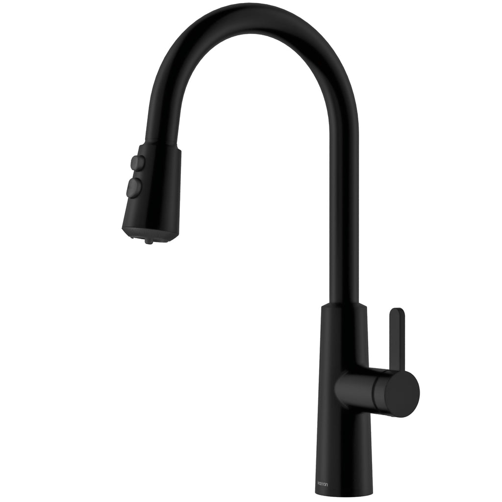 Elmsworth Pull-Down Sprayer Kitchen Faucet In Matte Black