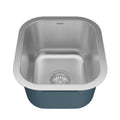 Profile 15" Undermount 16 Gauge Stainless Steel Single Bowl Bar Sink