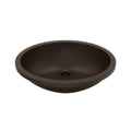 19" Seamless Undermount Quartz Composite Bathroom Sink In Brown